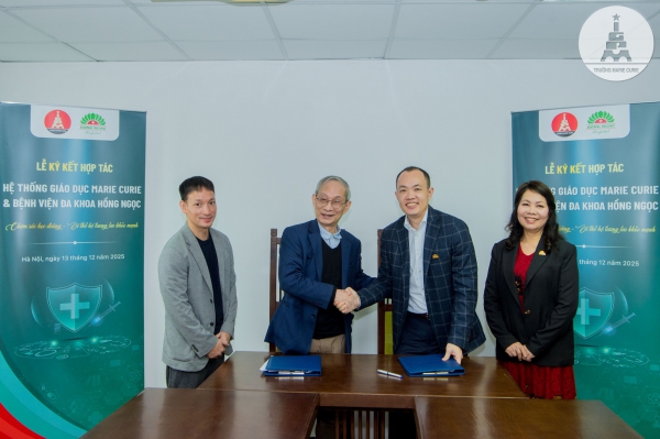 TRƯỜNG MARIE CURIE KÝ KẾT HỢP TÁC CHĂM SÓC SỨC KHỎE VỚI BỆNH VIỆN HỒNG NGỌC